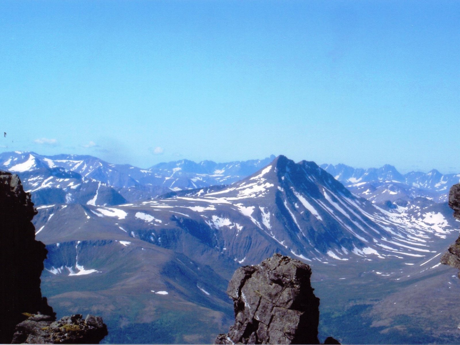Наивысшая точка горной цепи уральских гор
