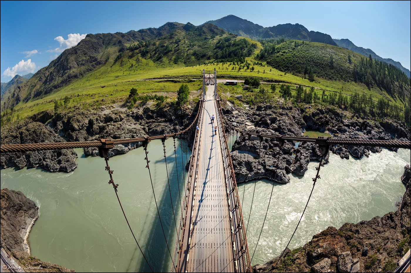 Ороктойский мост горный Алтай