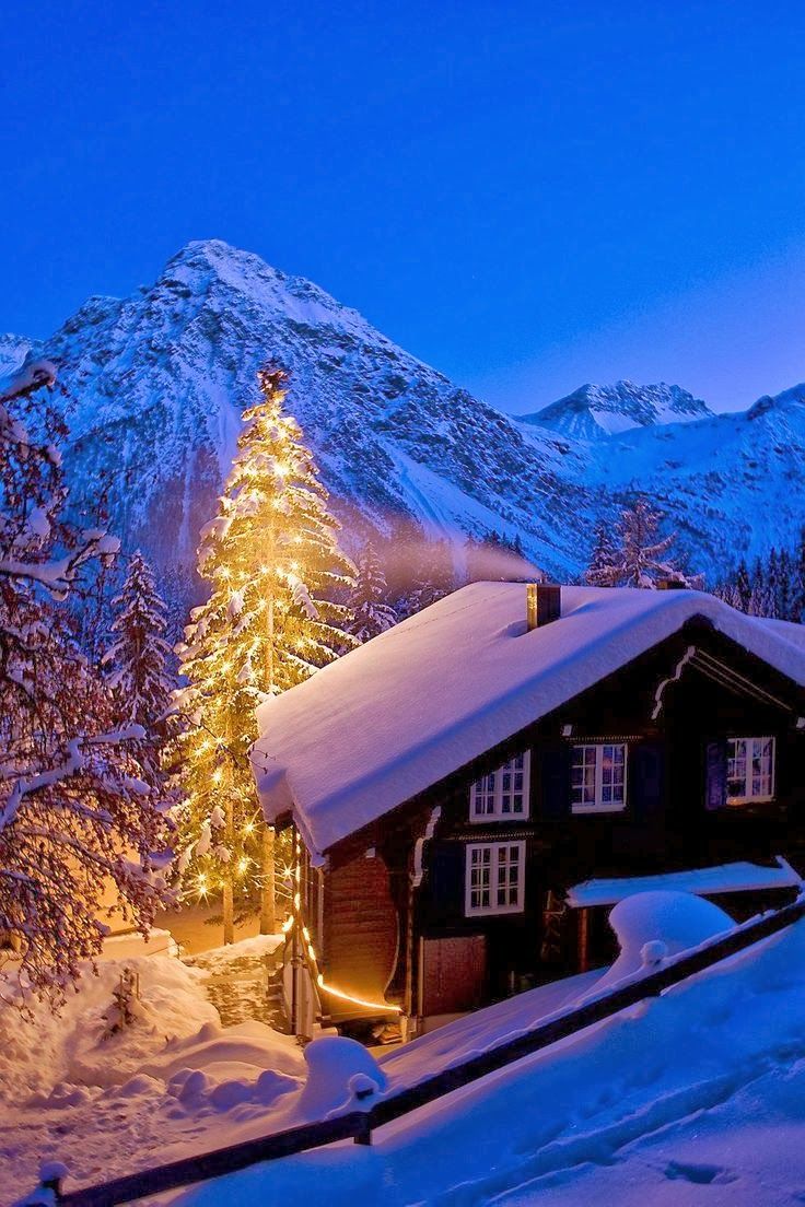 Швейцария Альпы Рождество
