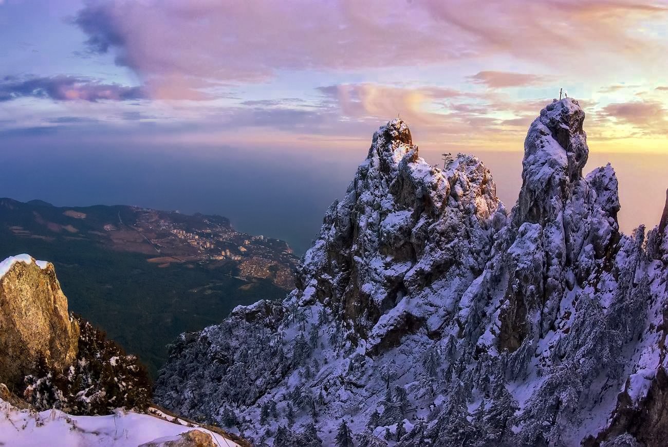 крымские горы зима