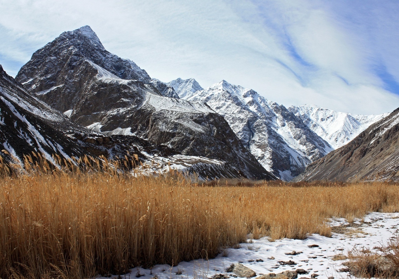 Горный Таджикистан Памир зима