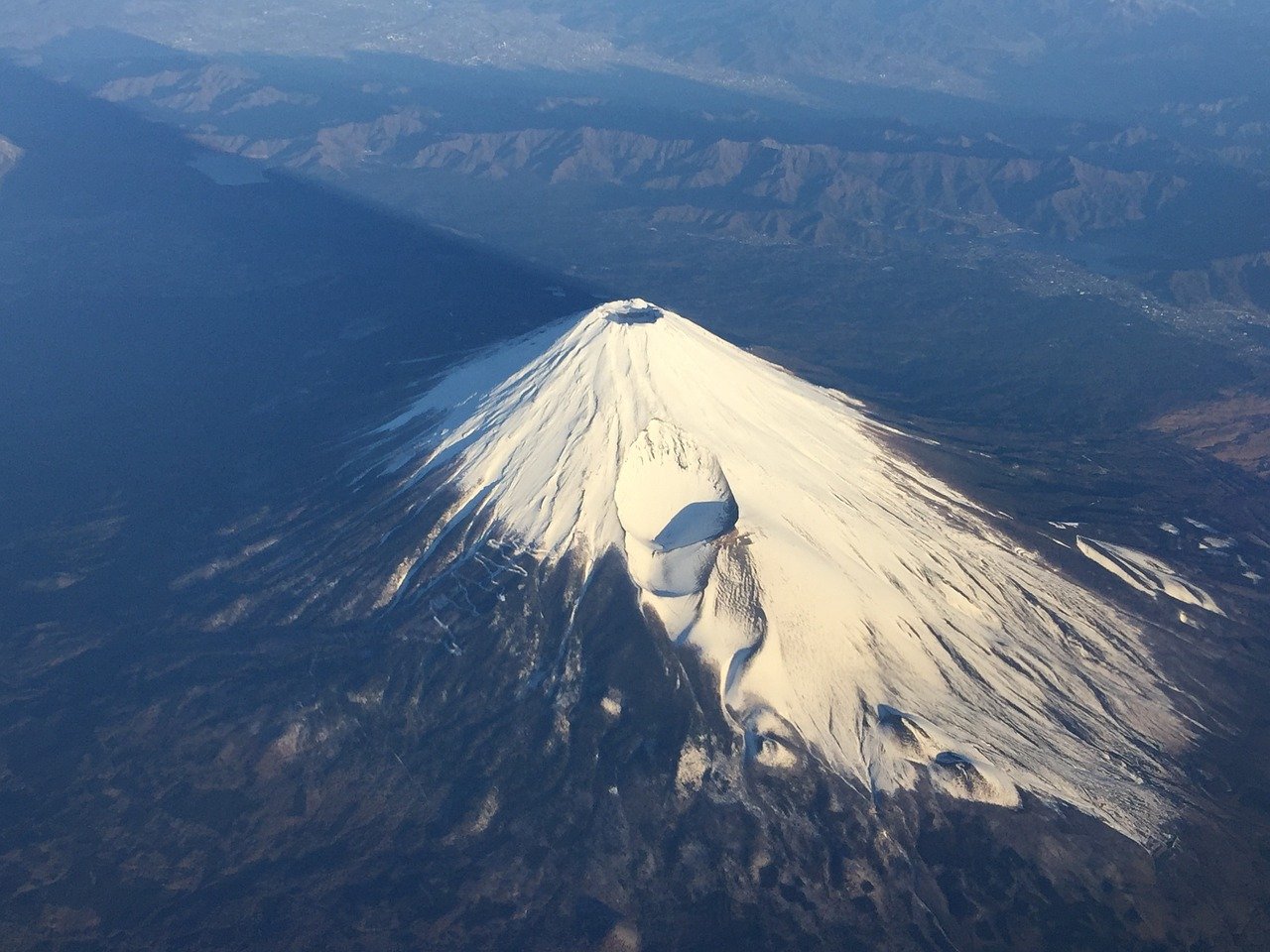 Япония с высоты горы Фудзи