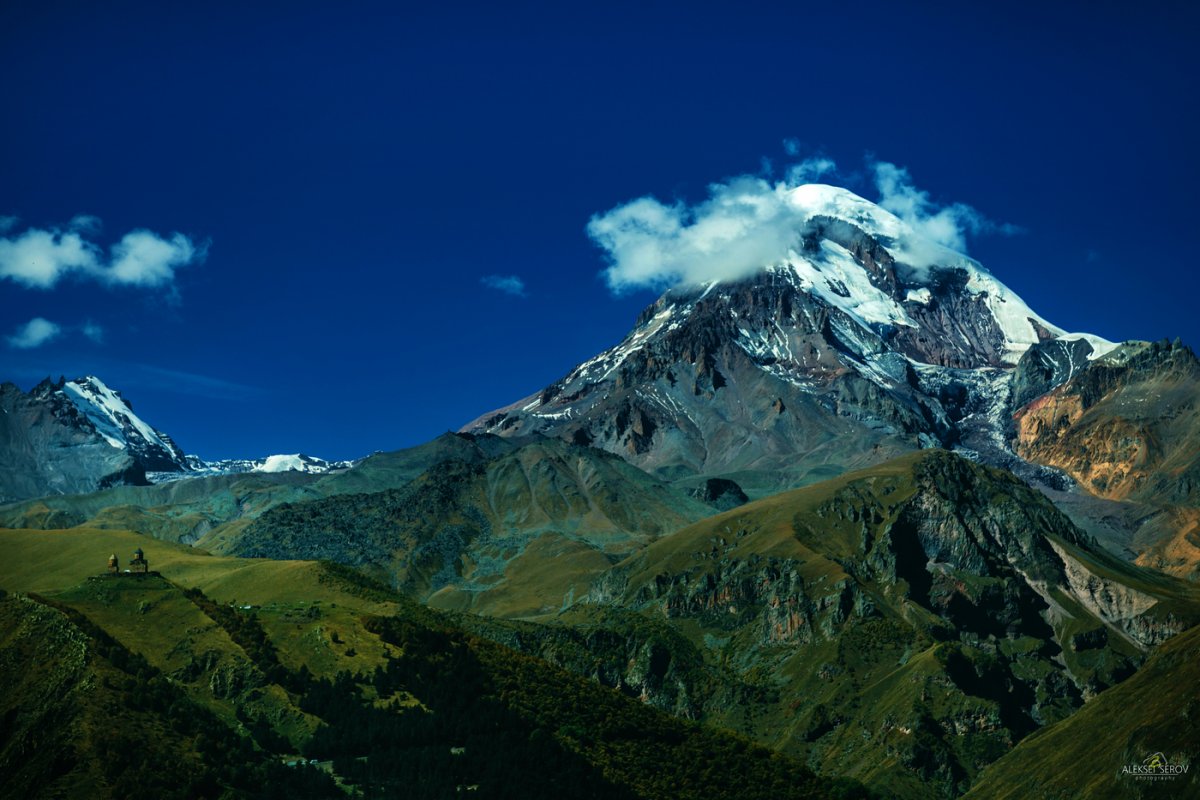 Гора Казбек с Пятигорска
