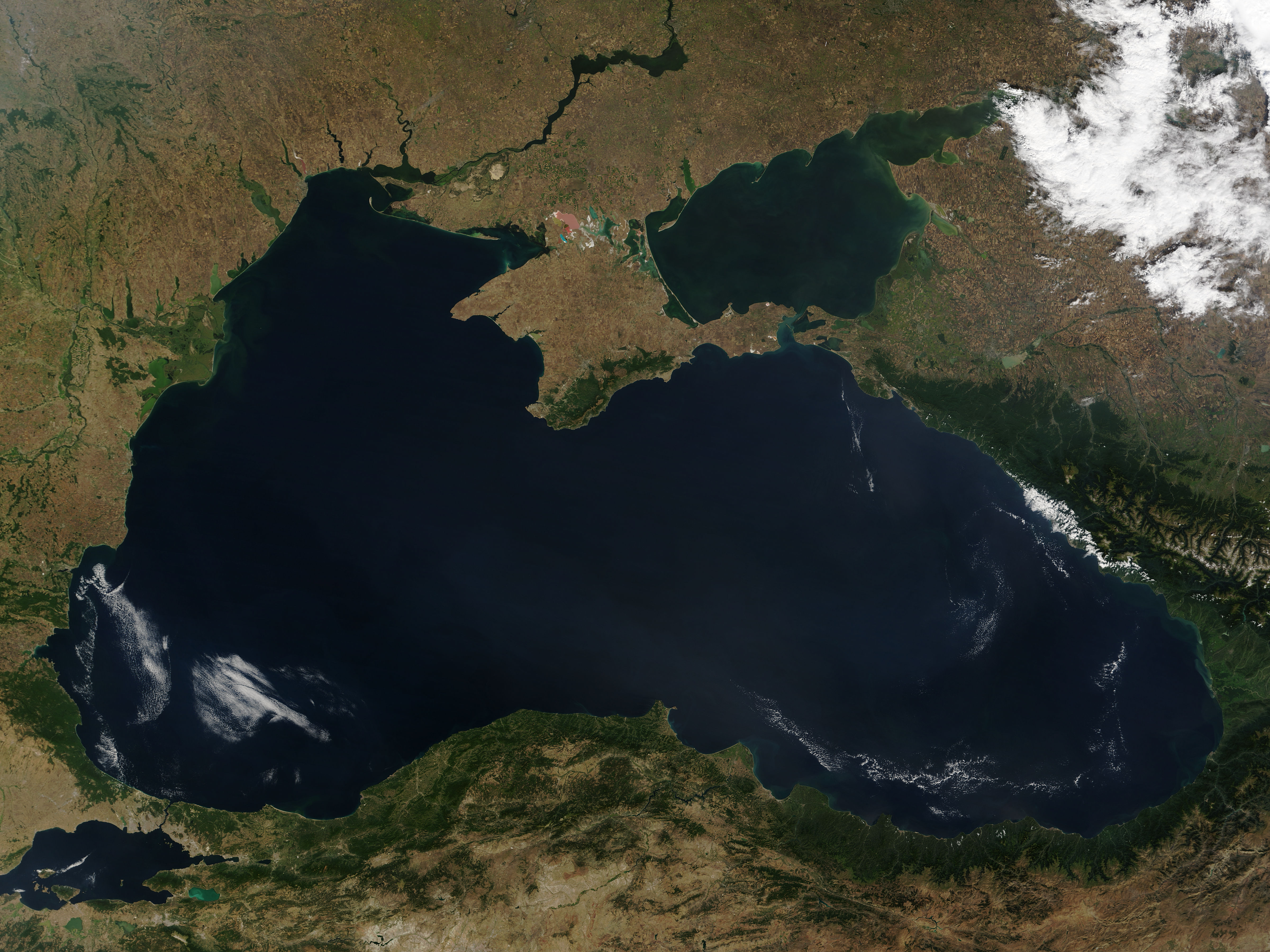 Черное море вид сверху