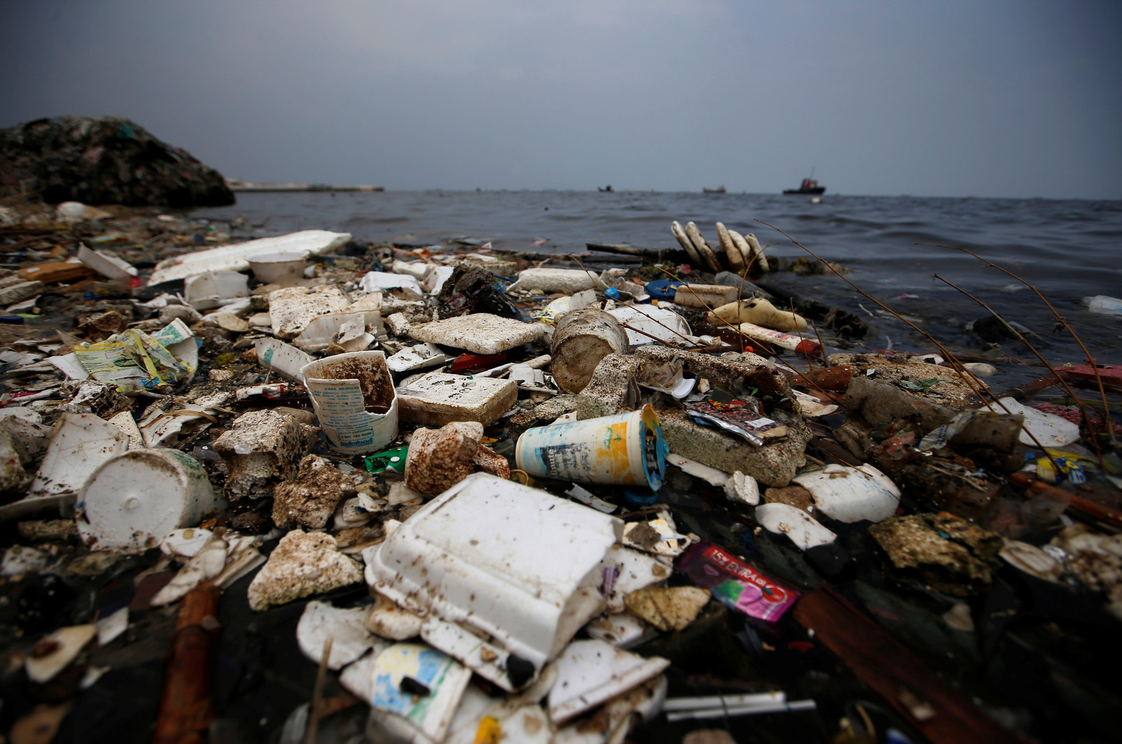 Бытовые отходы в океане