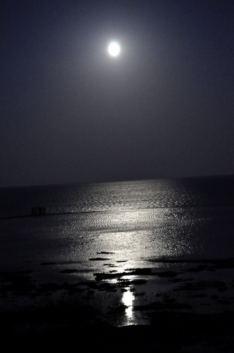 фото лунной дорожки на море