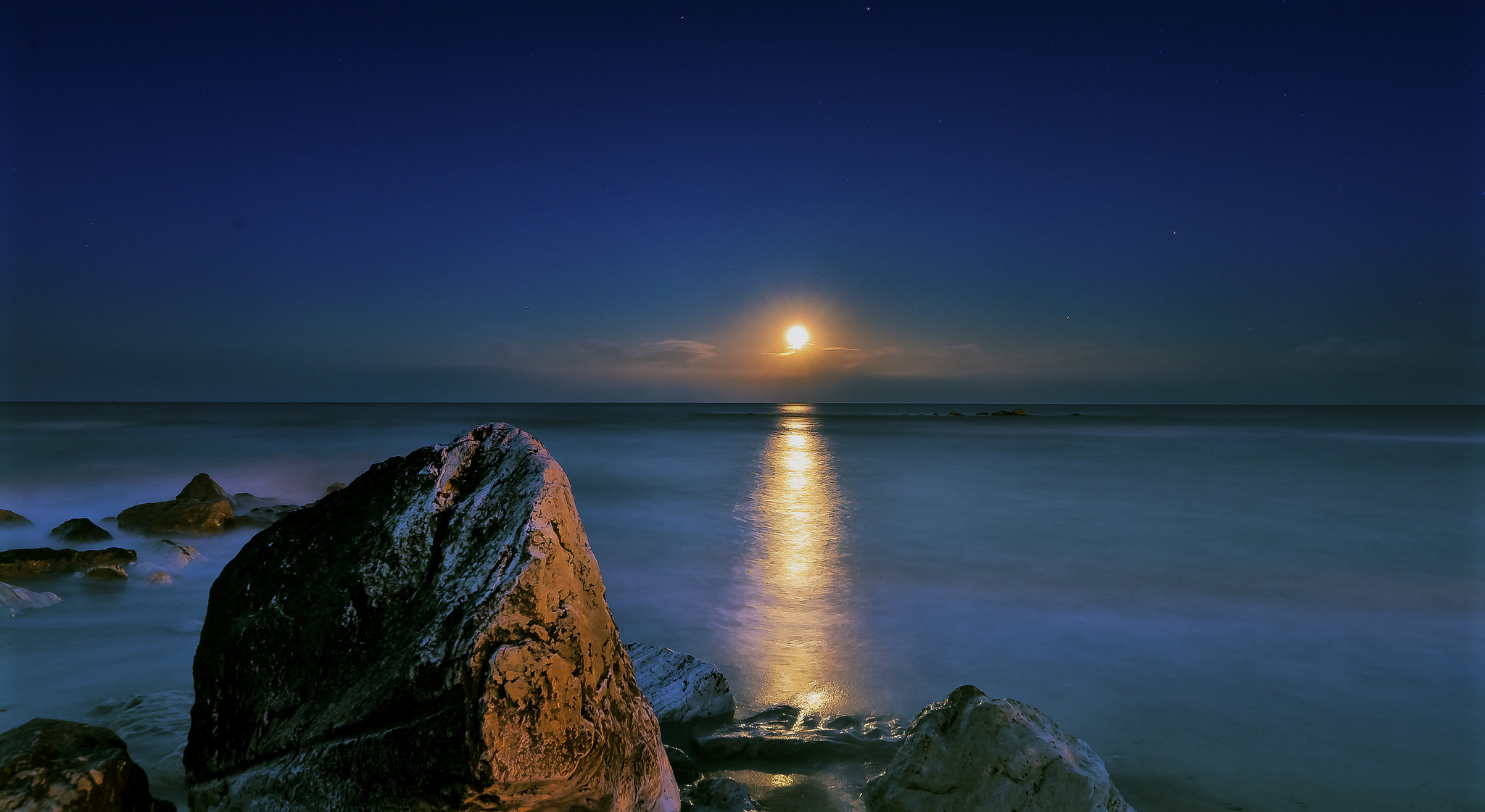 Адриатическое море ночное