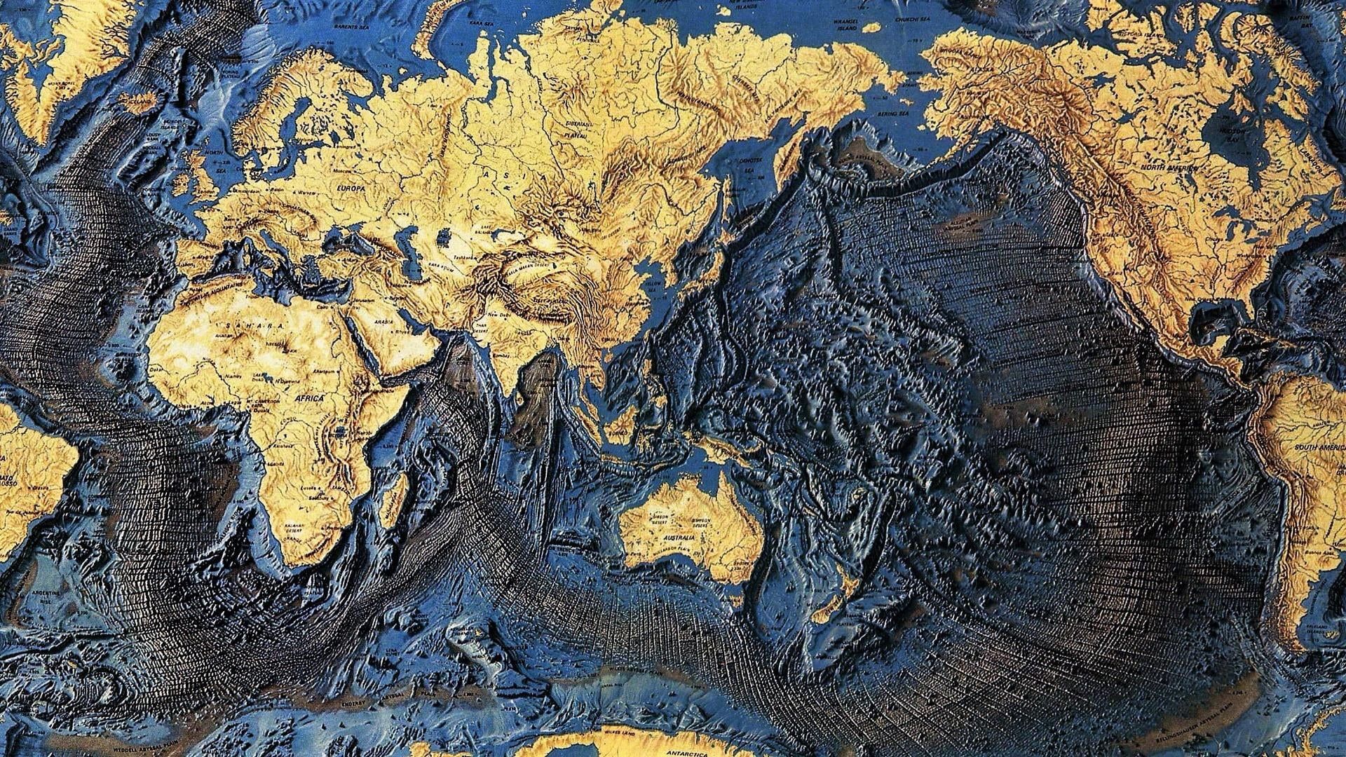 Карта высот земли