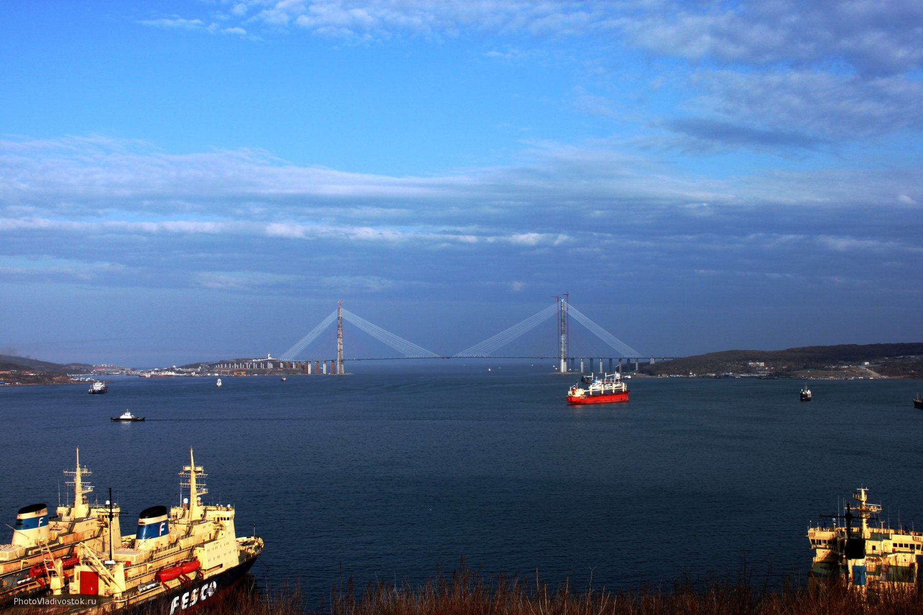 Японское море порт Владивосток