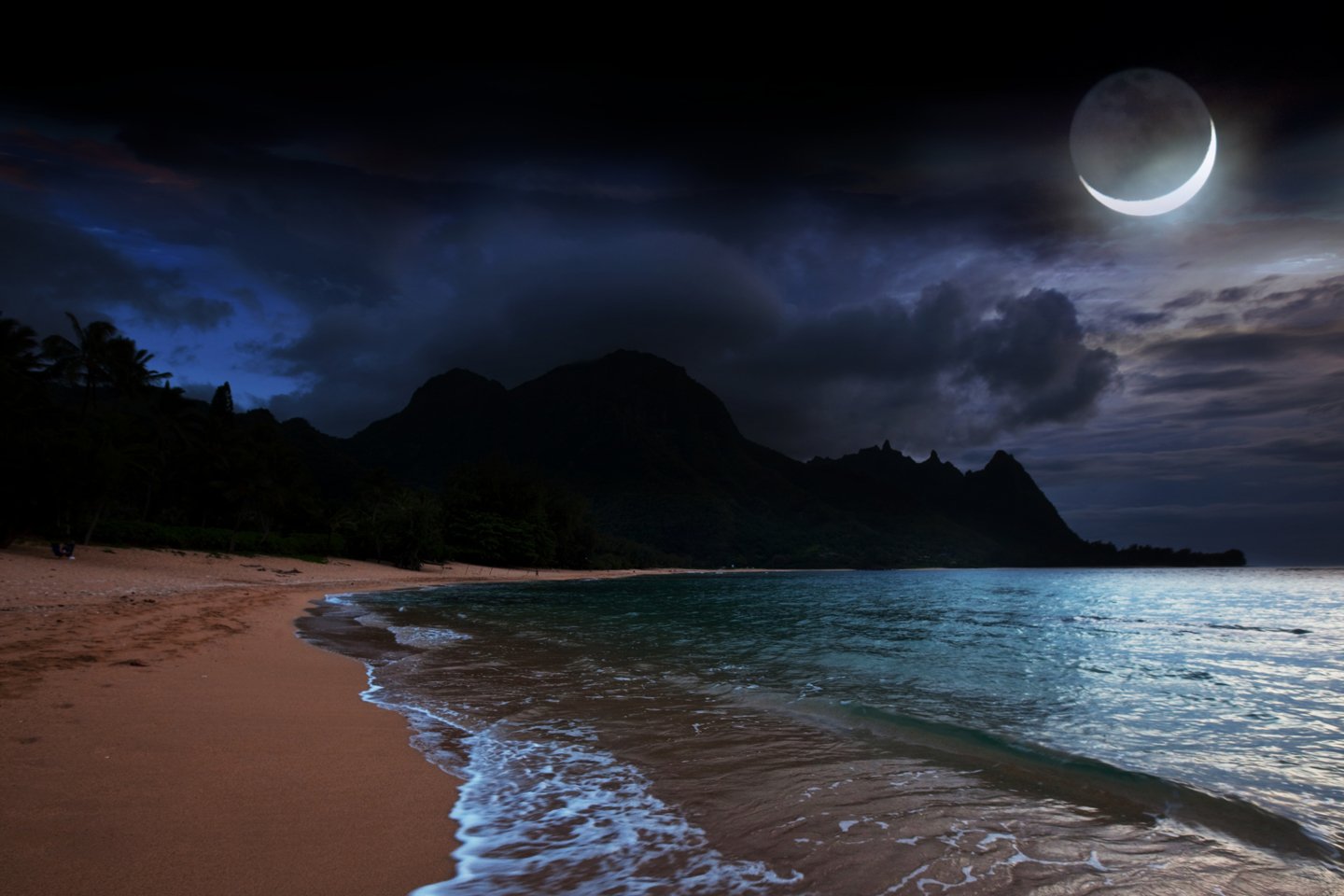 Лунная ночь на море