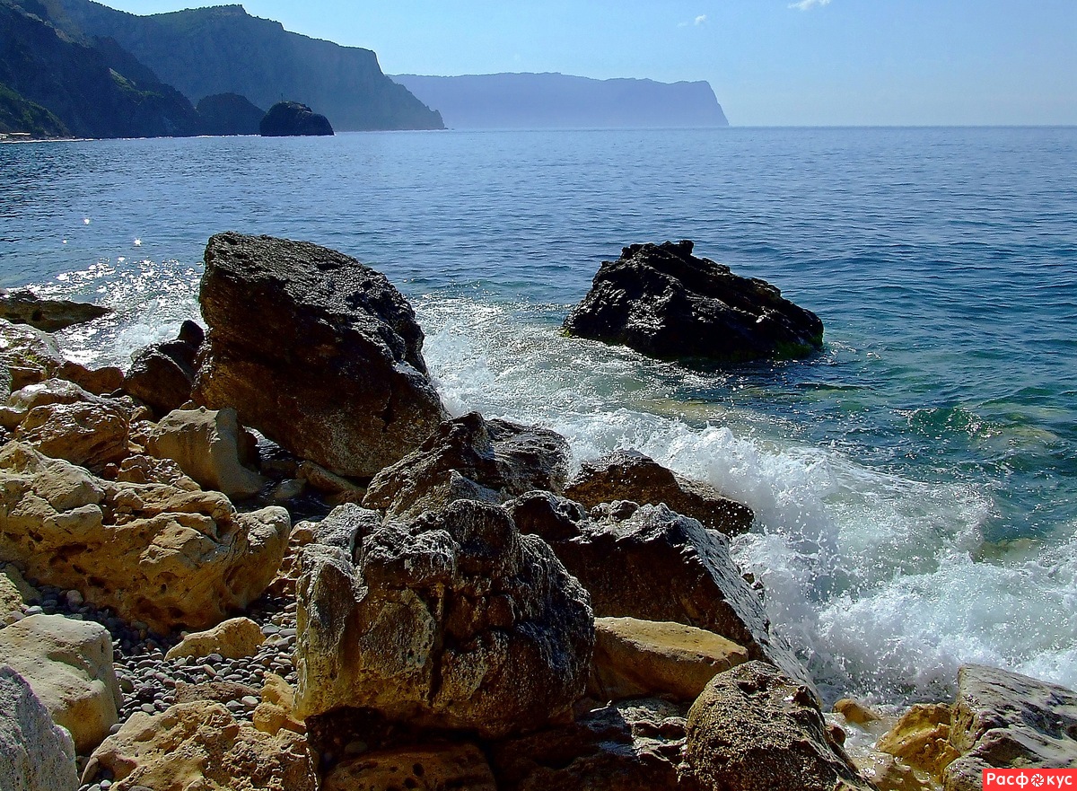 Черное море и берег крыма