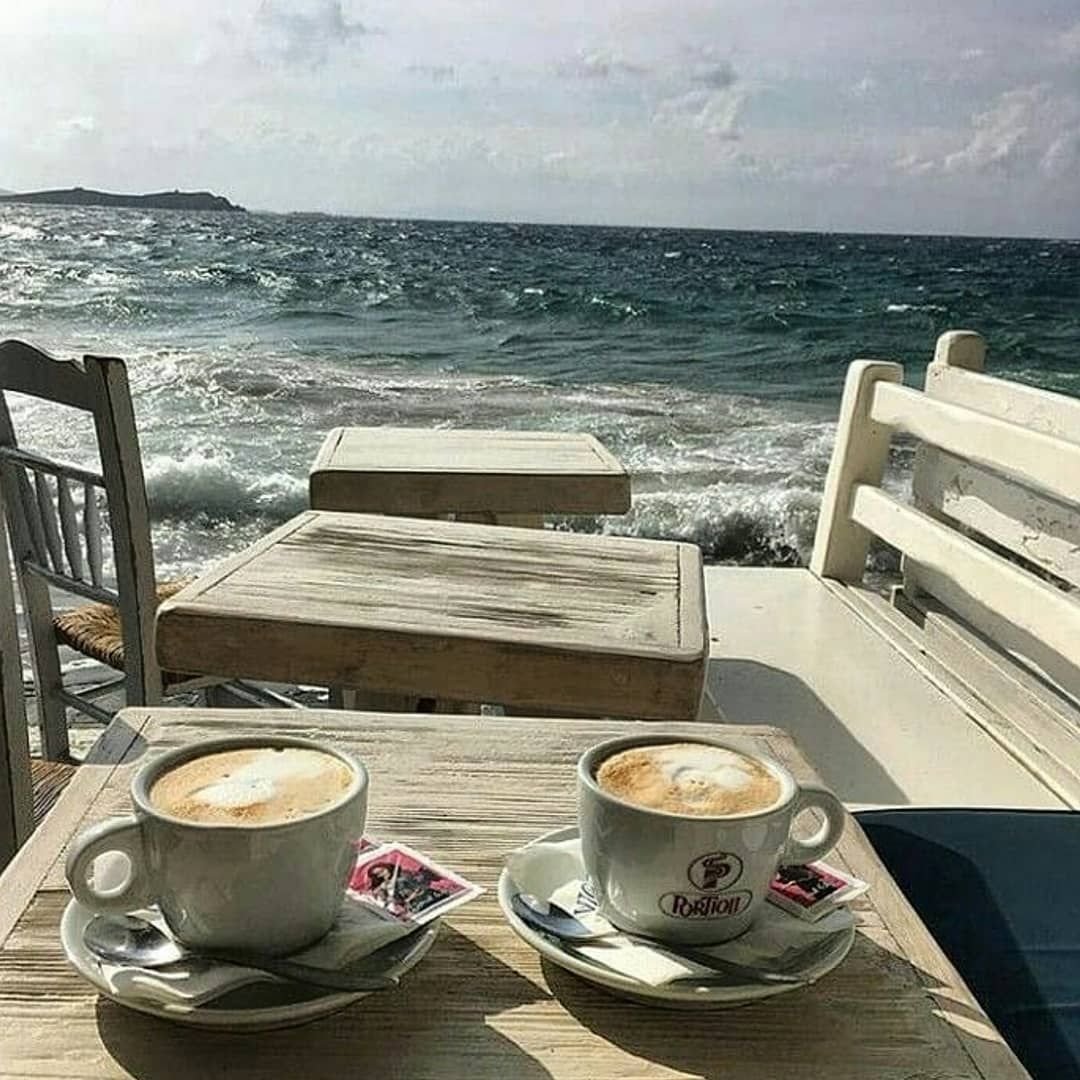 Кофе утро море