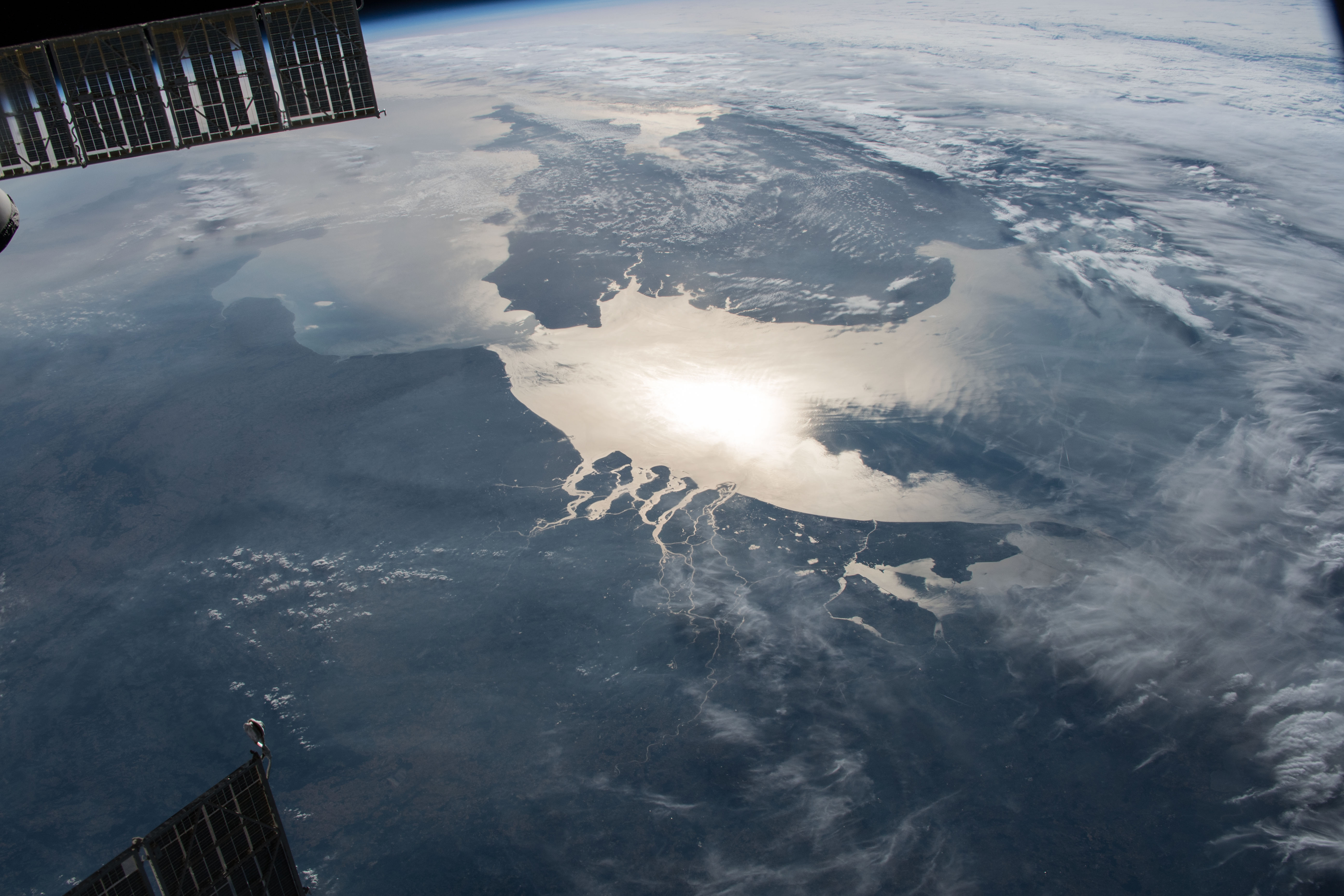 Северное море из космоса
