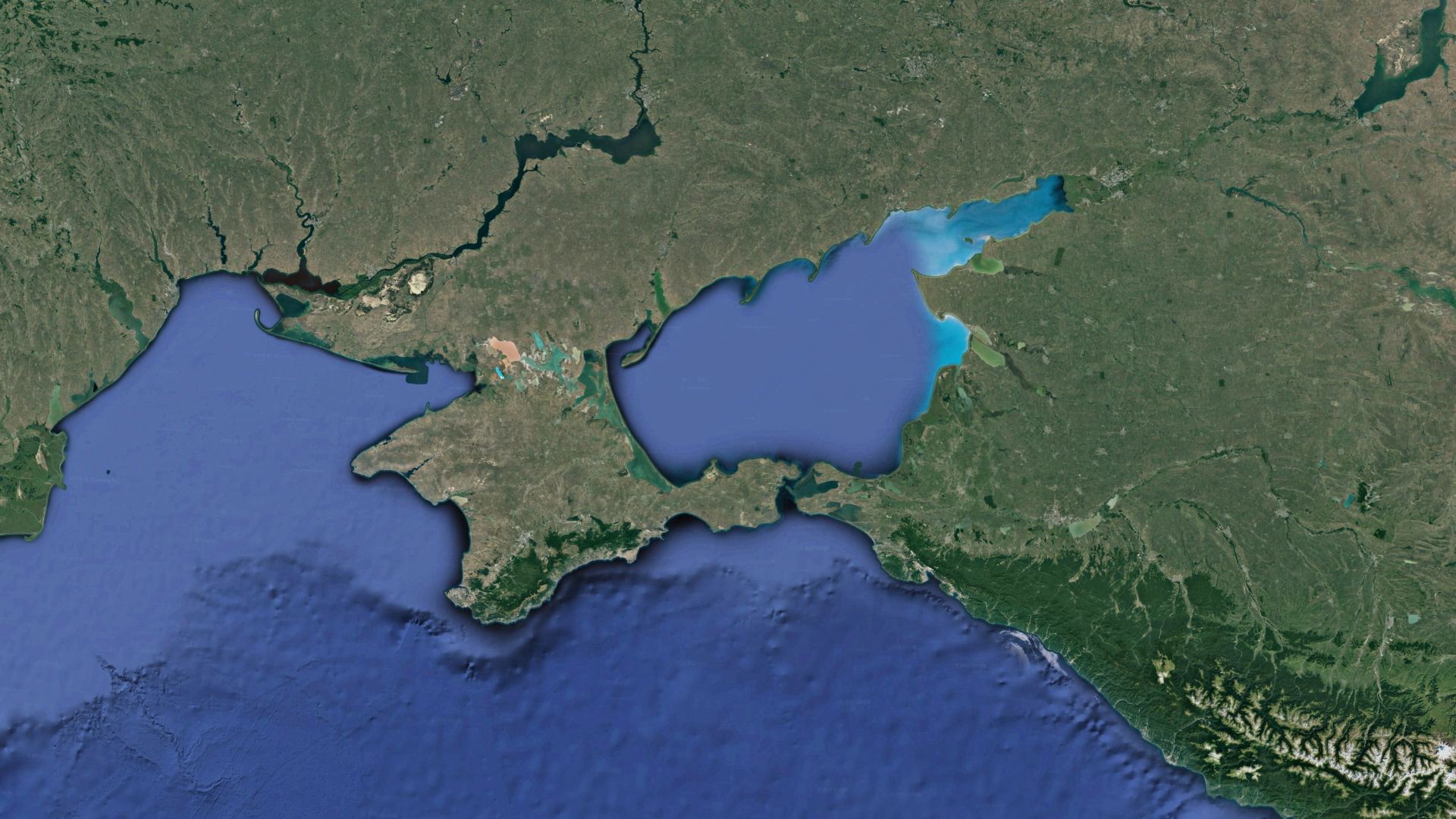 Слияние черного и Азовского морей