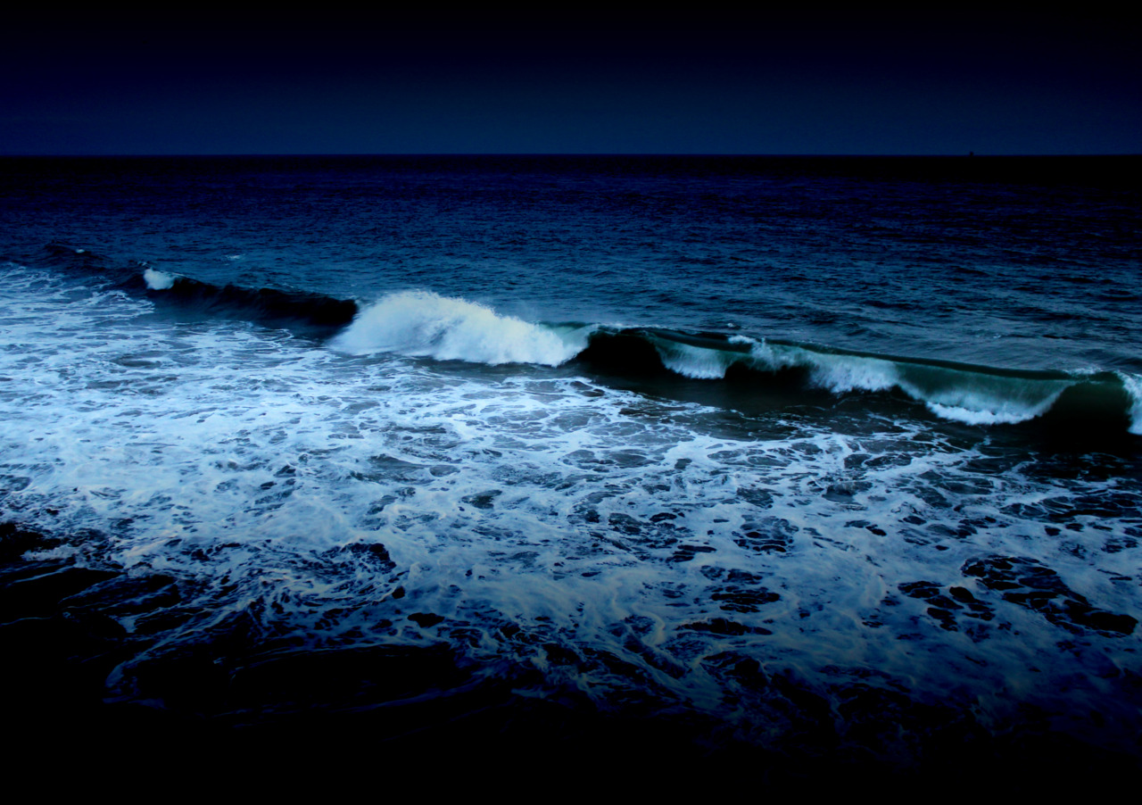 Океан волны ночь