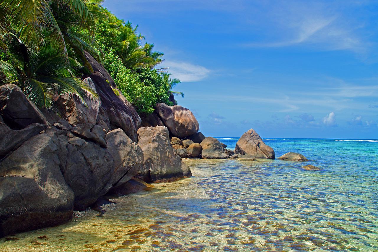 Сейшельские острова дикий пляж