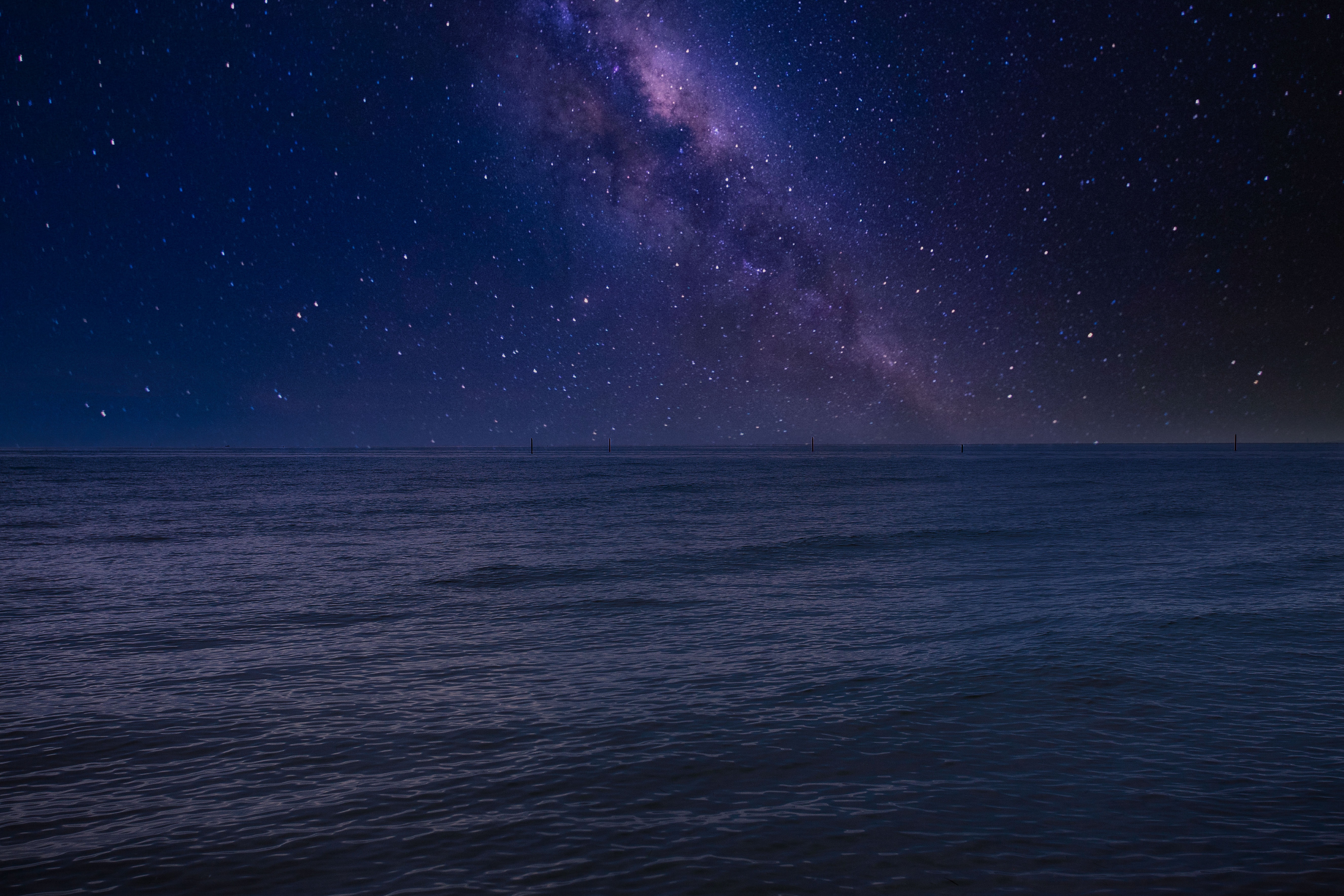 море и звездное небо