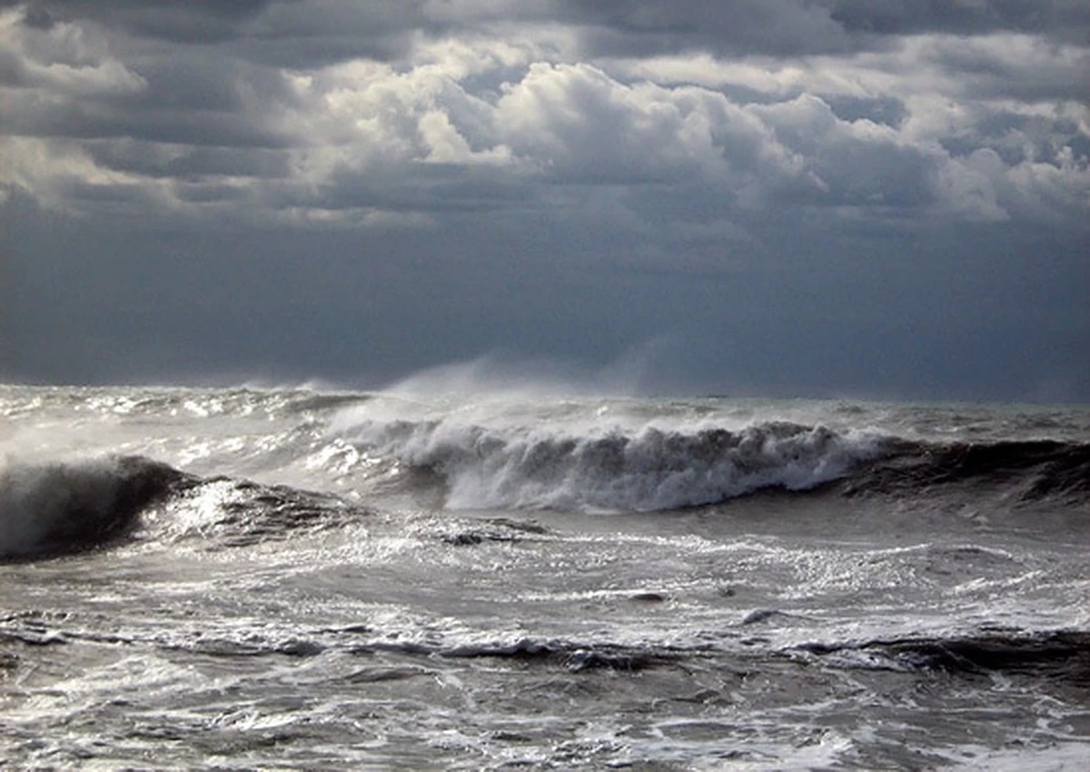 Азовское море шторм