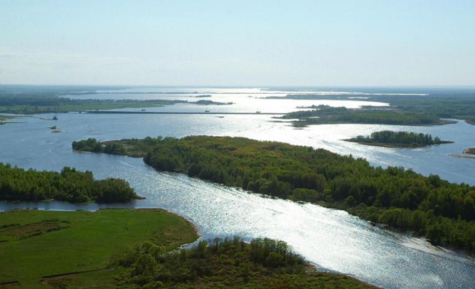 Остров Низовка Иваньковское водохранилище