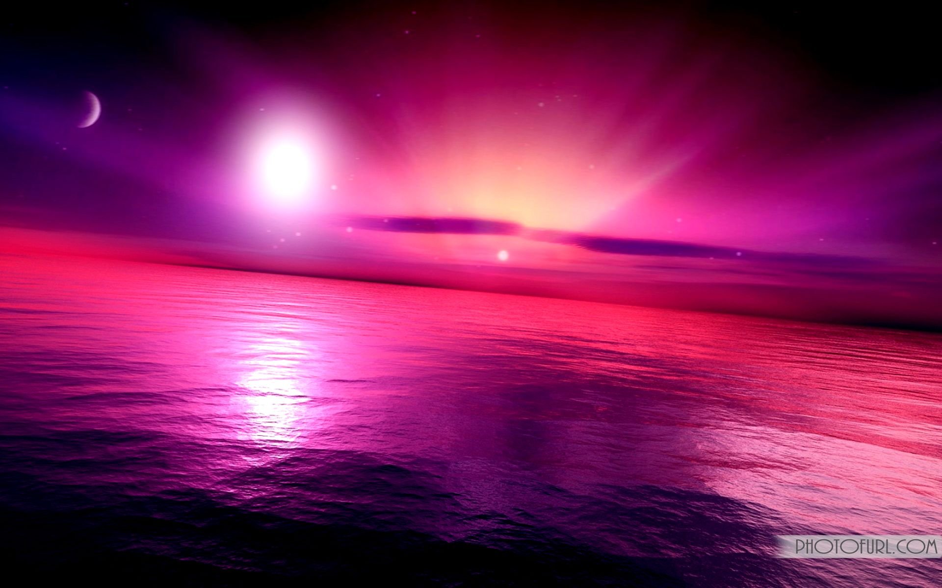 Фиолетовое солнце