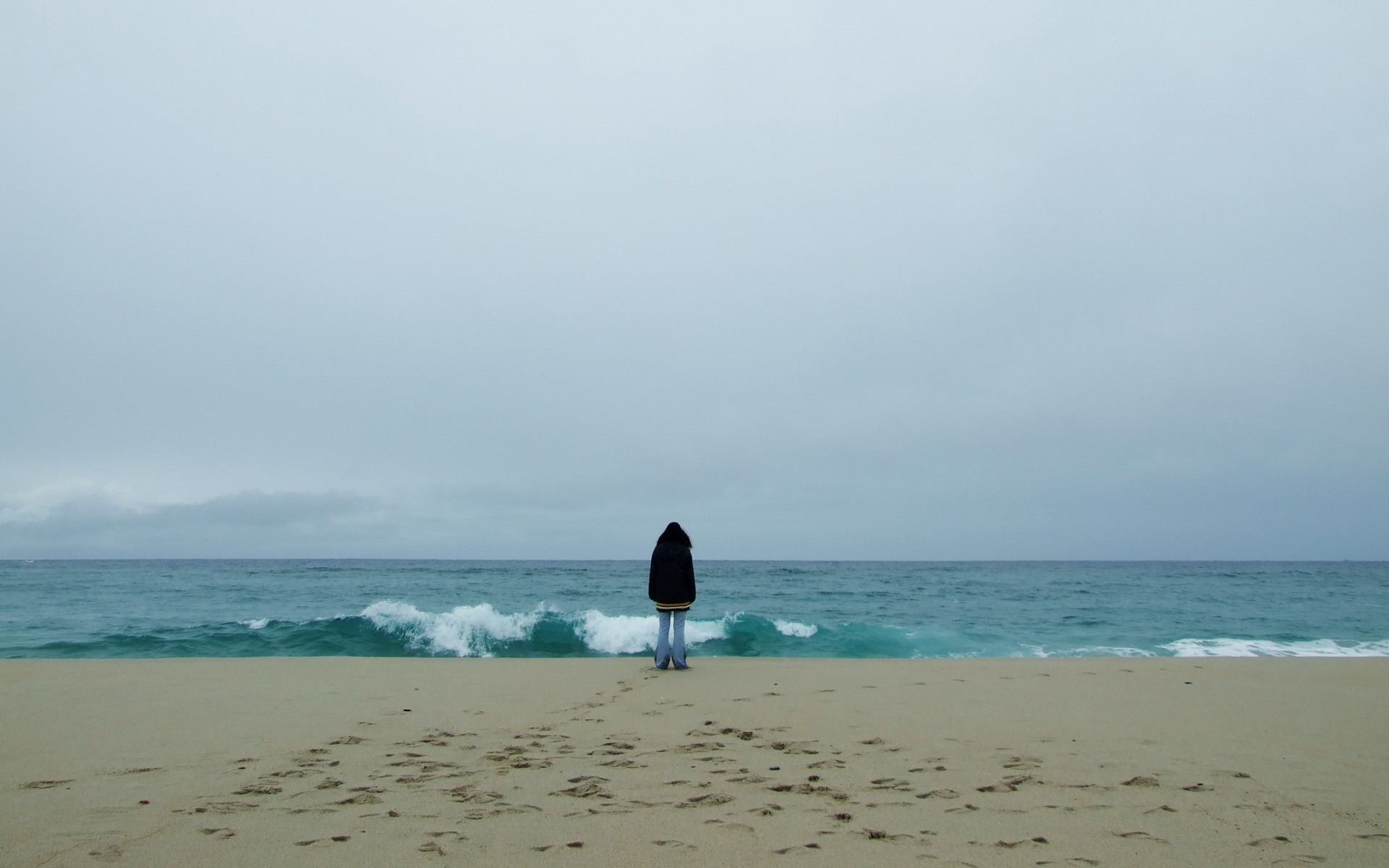 Одиночество на пляже