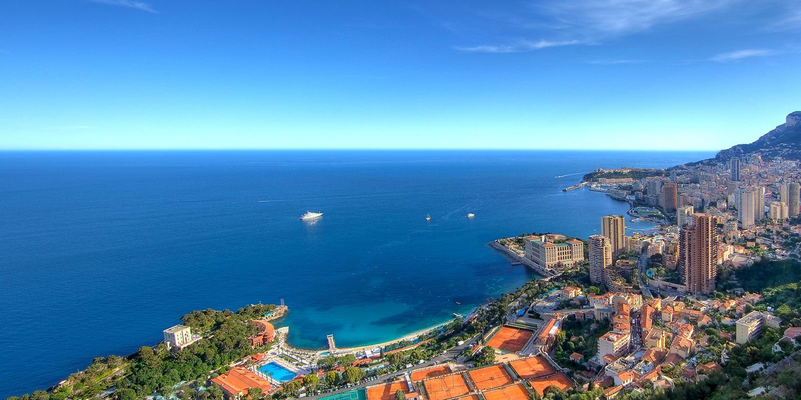 Монако Монте-Карло вид сверху