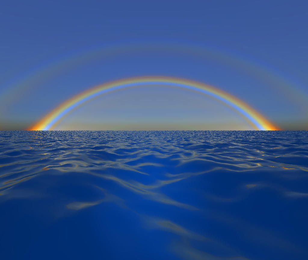 Море с радугой