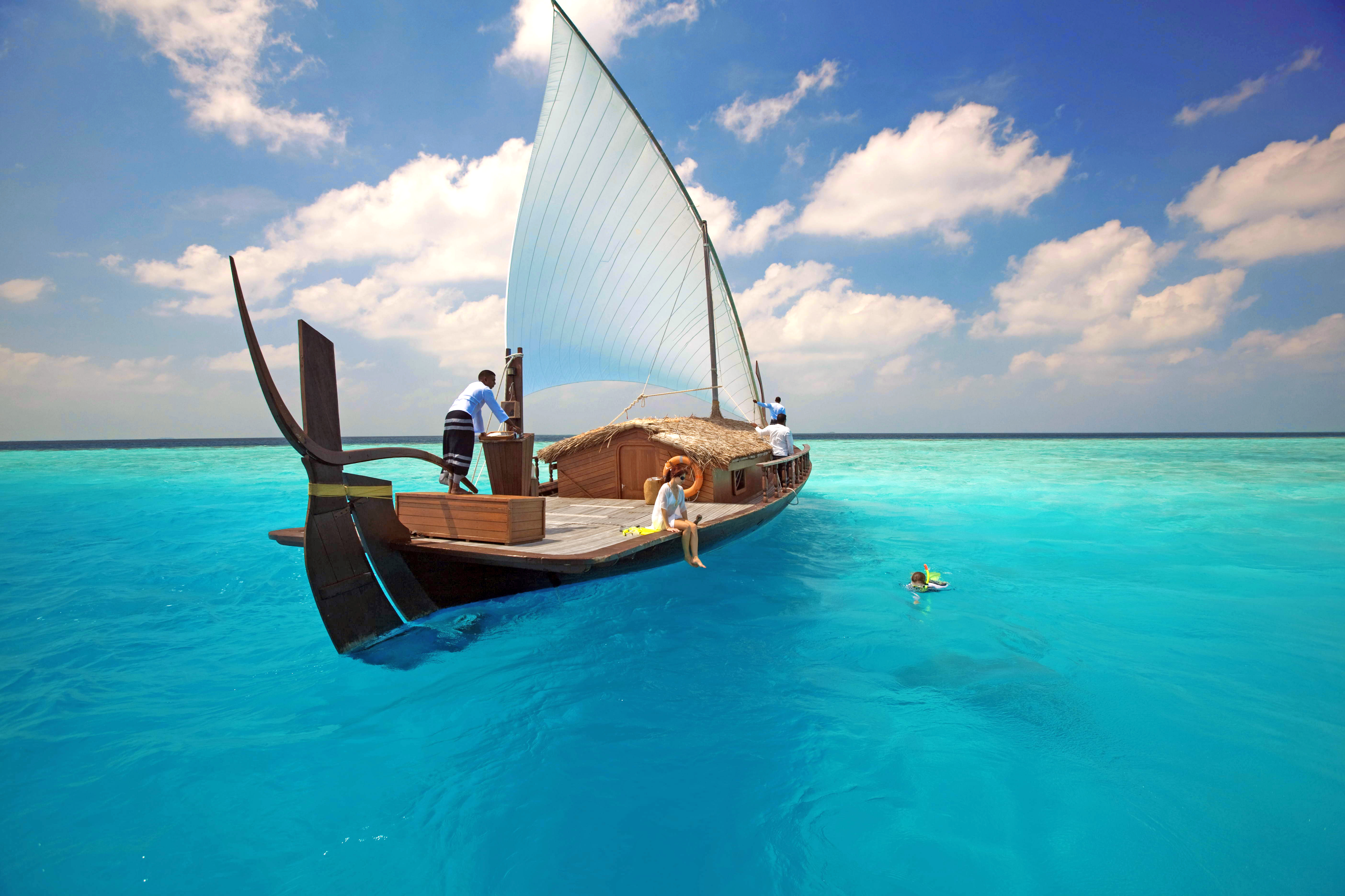 Лодка Дхони Мальдивы
