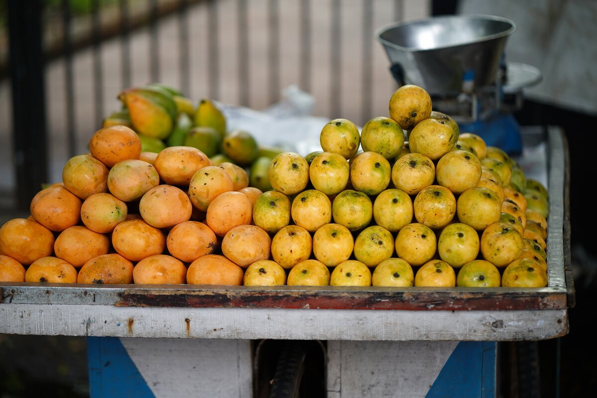 Индия рынок фрукты манго