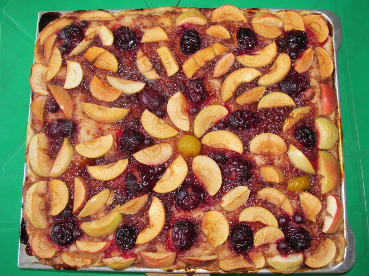 Легкое тесто на пирог с фруктами