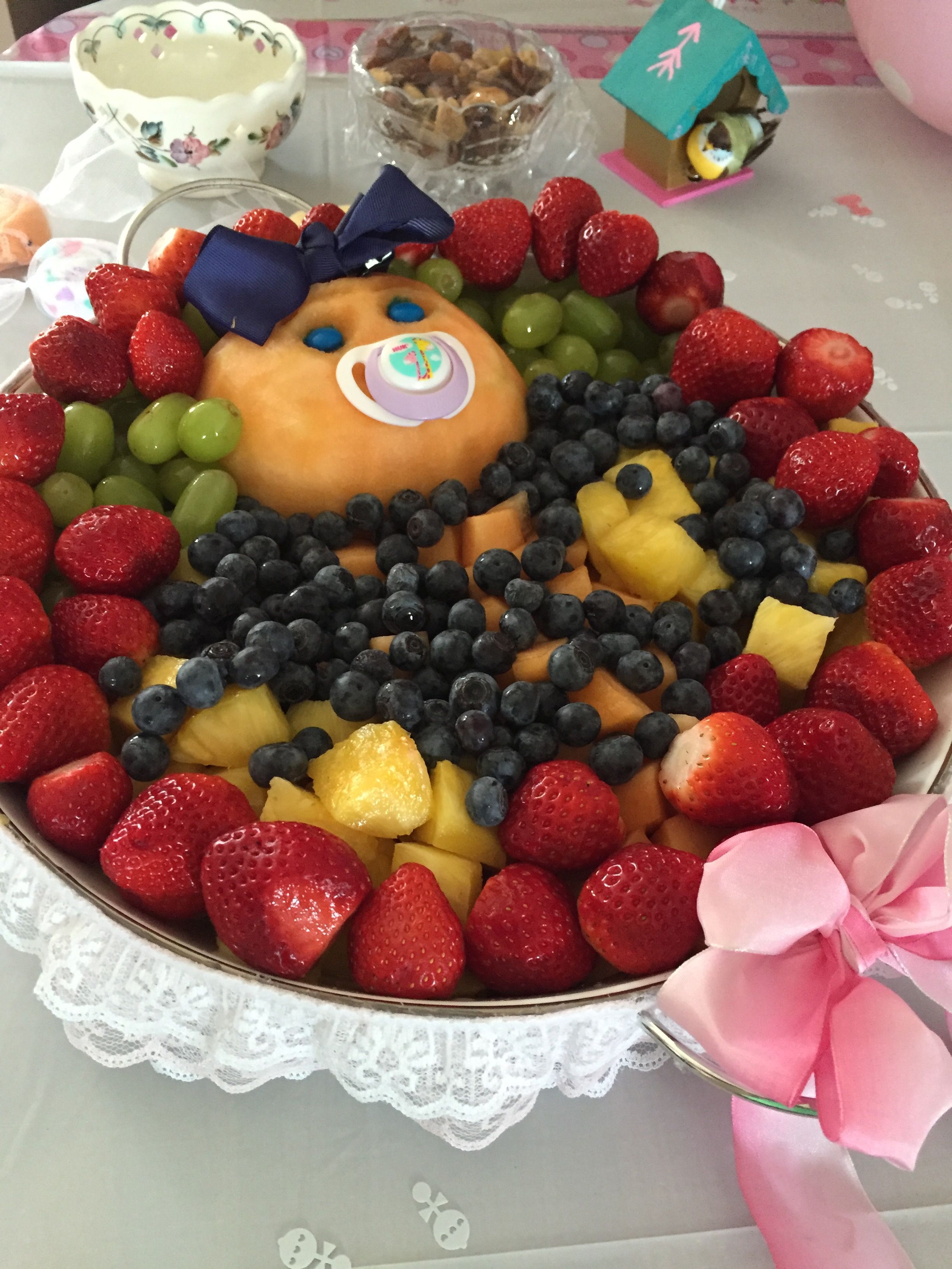 Сервировка фруктов на детский день рождения
