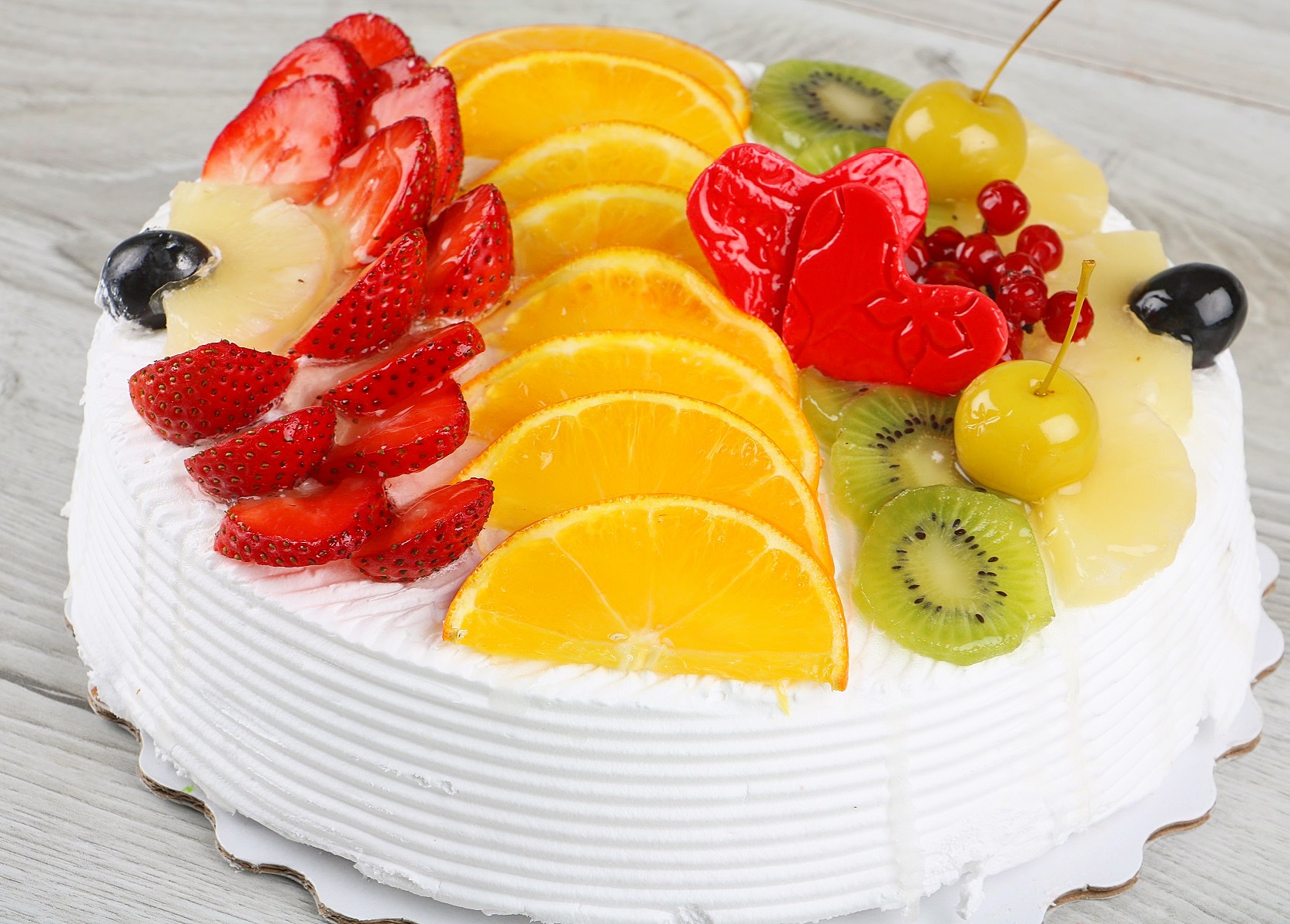 Торты с фруктами в разрезе фото