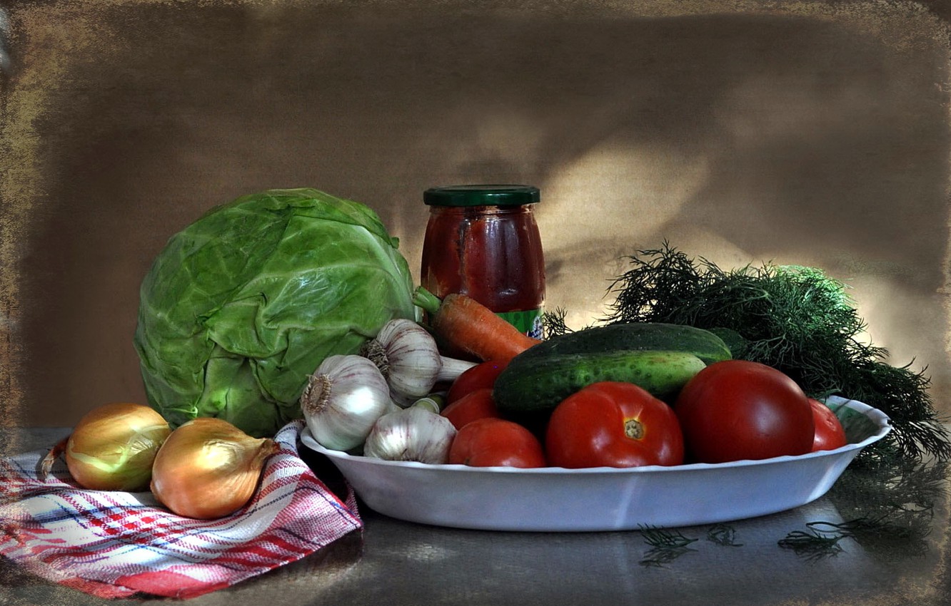 Фотонатюрморты с овощами