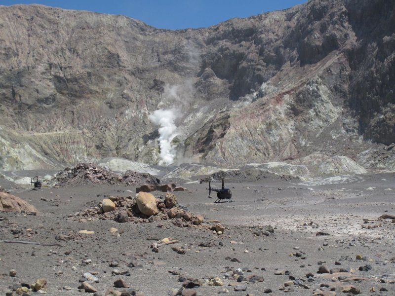 Выжженная земля после извержения вулкана
