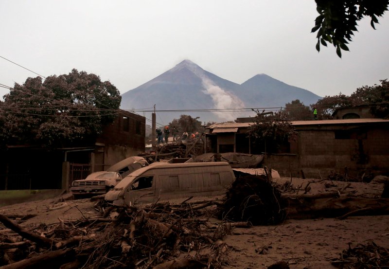 Разрушения после вулкана