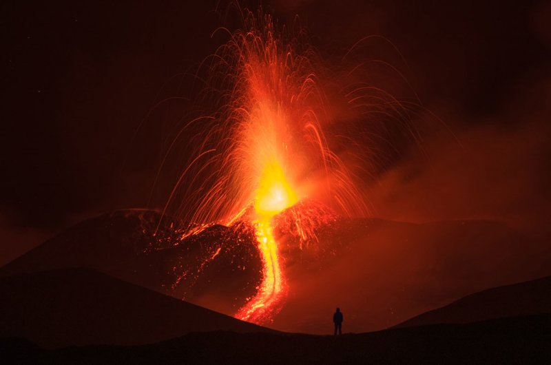 Вулканы Этна и Везувий