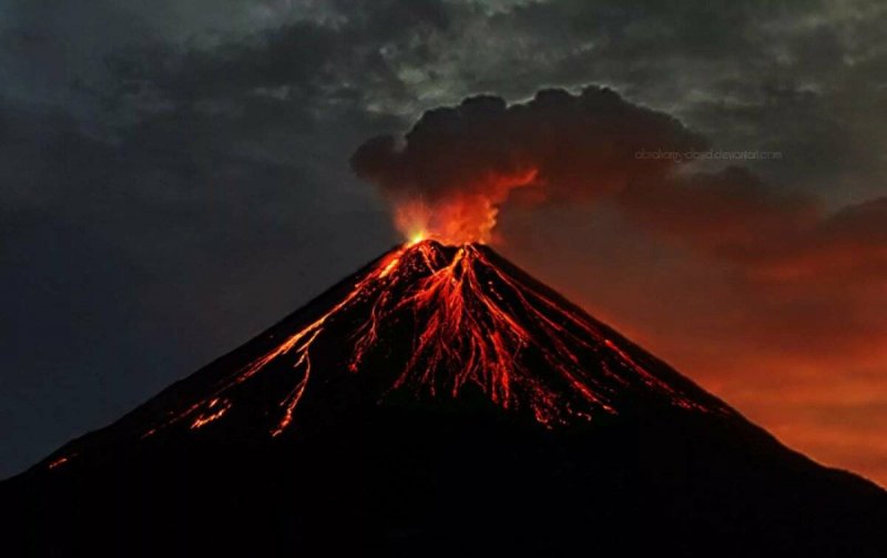 Eruption вулкан