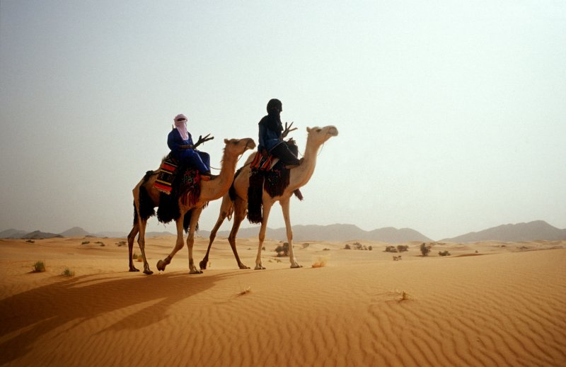 Туарег в пустыне берберы