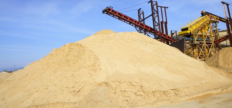 Песок в промышленности
