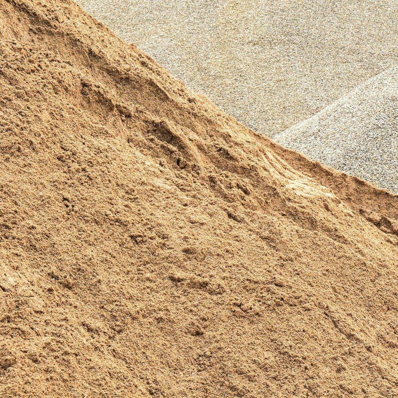 Песок карьерный намывной