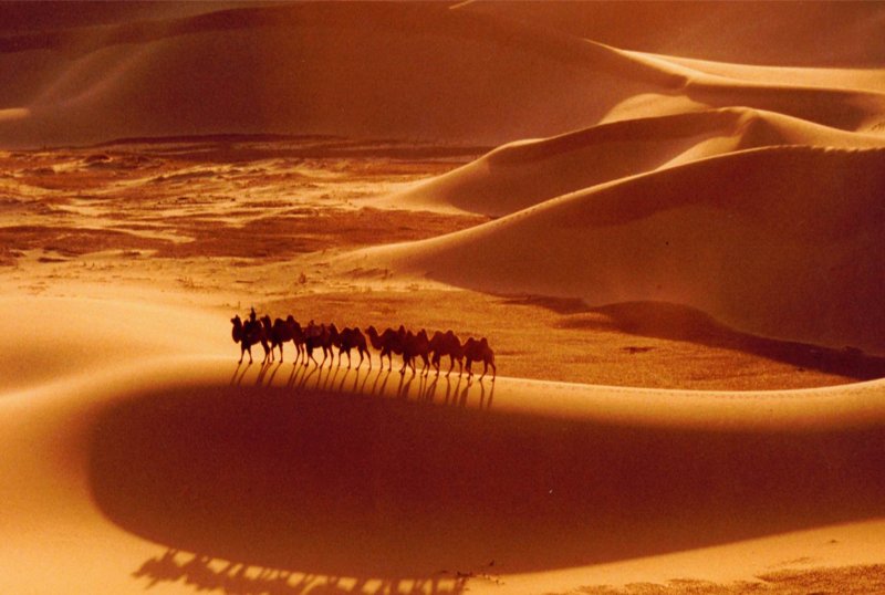 Закат в пустыне Гоби