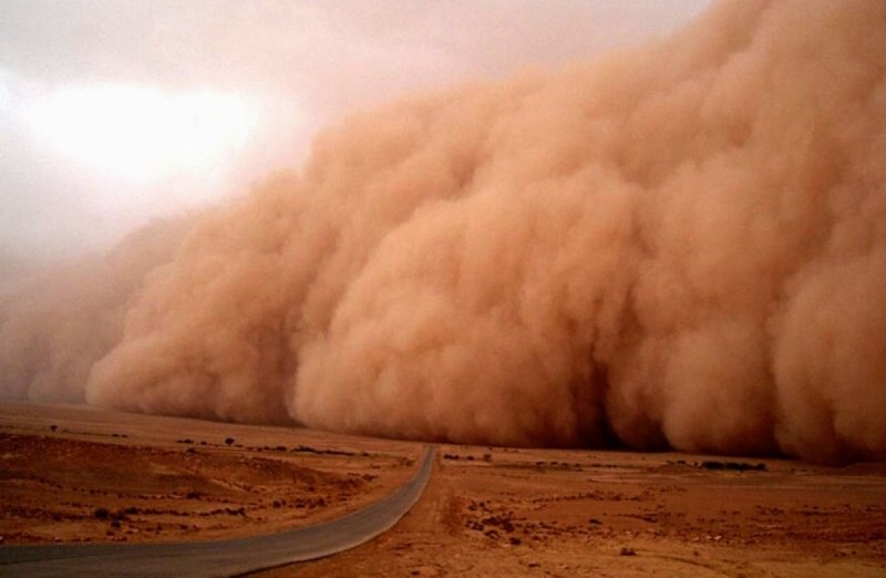 Песчаные бури на Марсе