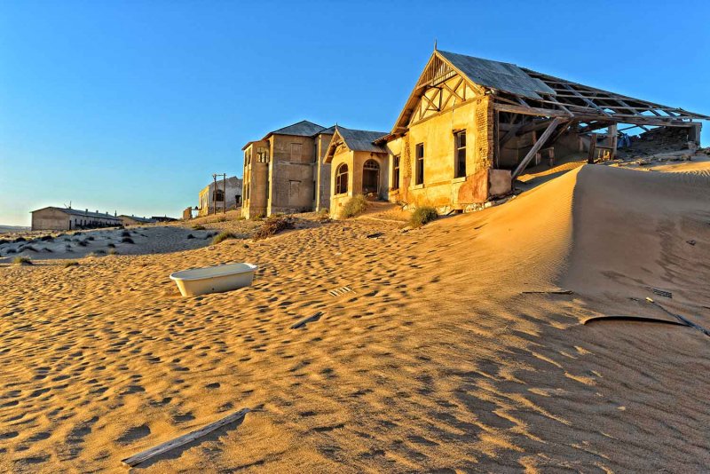 Город-призрак Колманскоп в пустыне Намиб