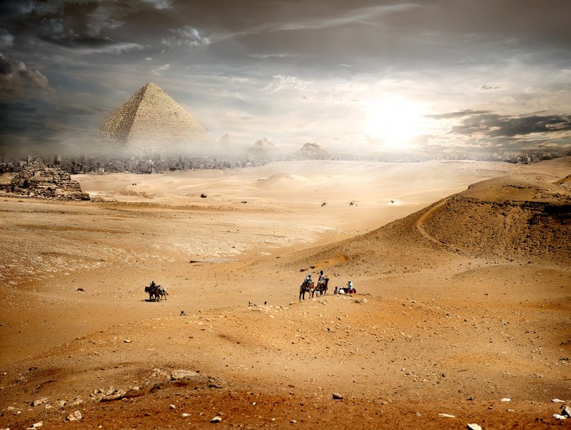 Египет Каир пустыня