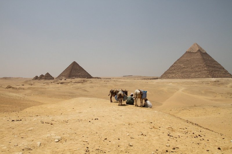 Египет река Нил Каир пирамиды