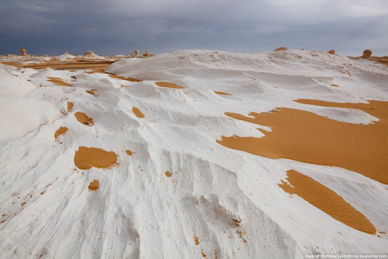 Белые Пески фарфоровой пустыни США