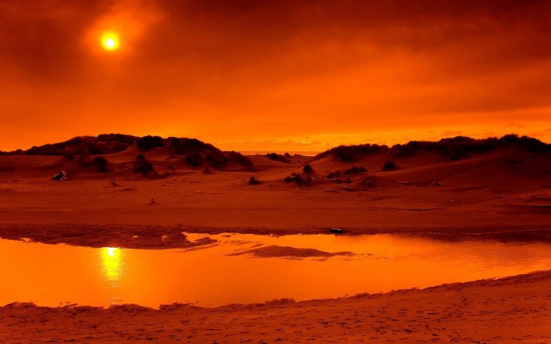 Закат над пустыней