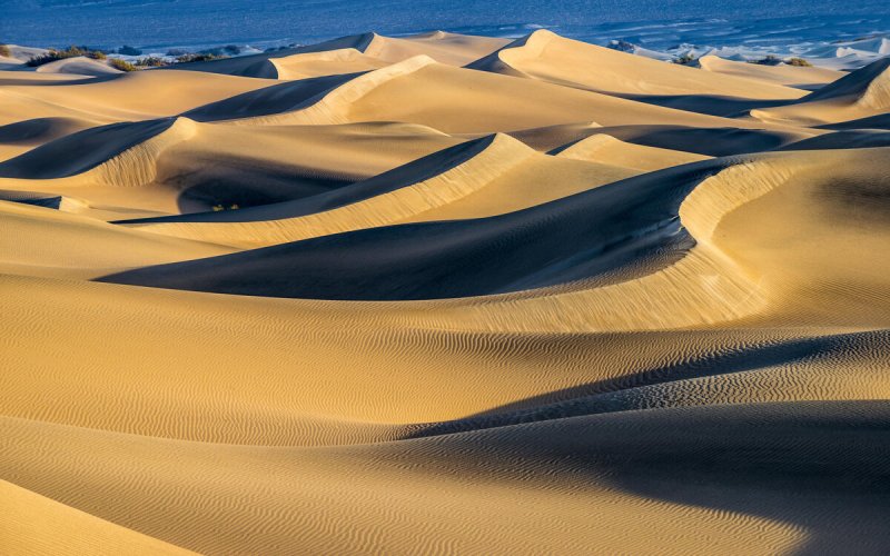 Песчаные пустыни с барханами