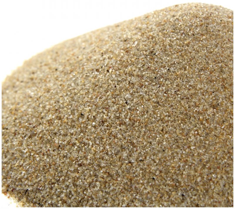 Песок кварцевый (фр.0,5-1,0мм) окатанный, 25 кг
