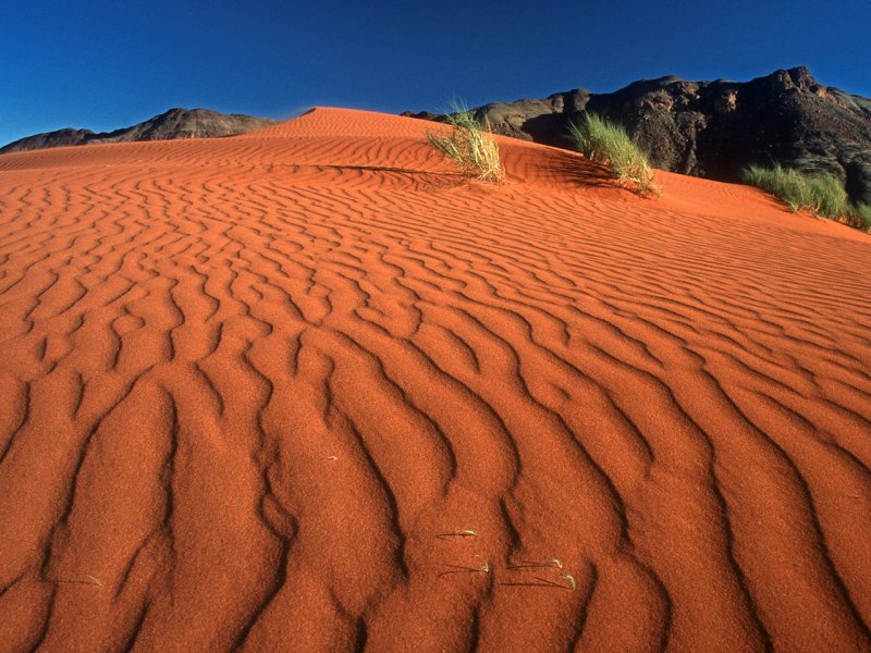 Красные дюны Намибия